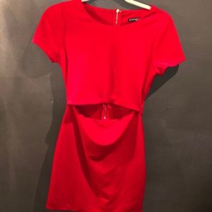 Red Cutout Mini Dress